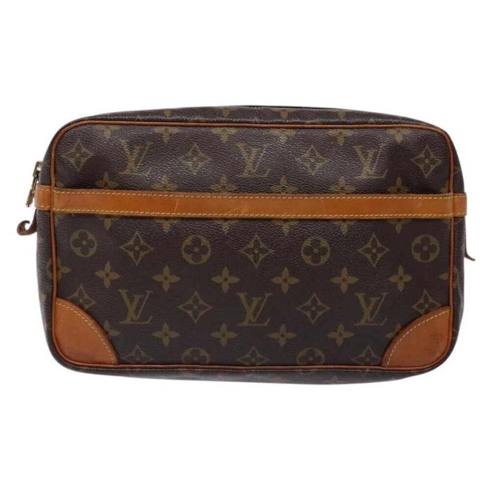 LOUIS VUITTON Monogram Compiegne 28 Clutch Bag